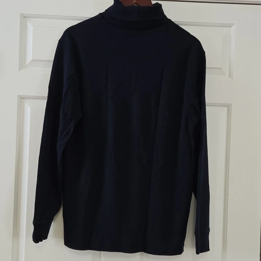NWOT Lands' End Navy Blue Turtleneck - Picture 2 of 5